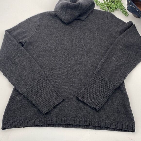 Vintage Banana Republic Turtleneck Sweater Extra Fine Italian 100% Merino Wool G - Picture 1 of 9